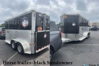 Horse trailer- black Sundowner 